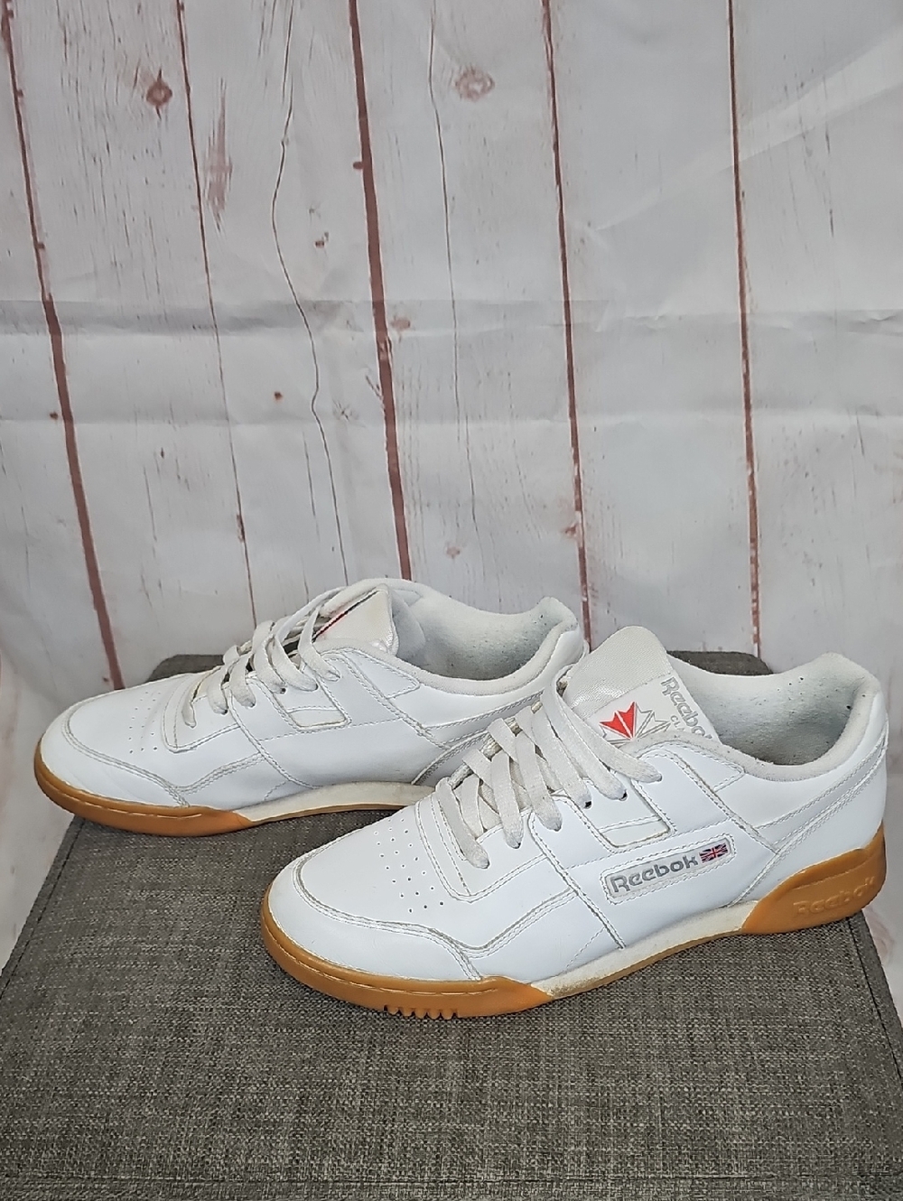 Reebok Classic White and Gum Low-Top Men's Sneakers